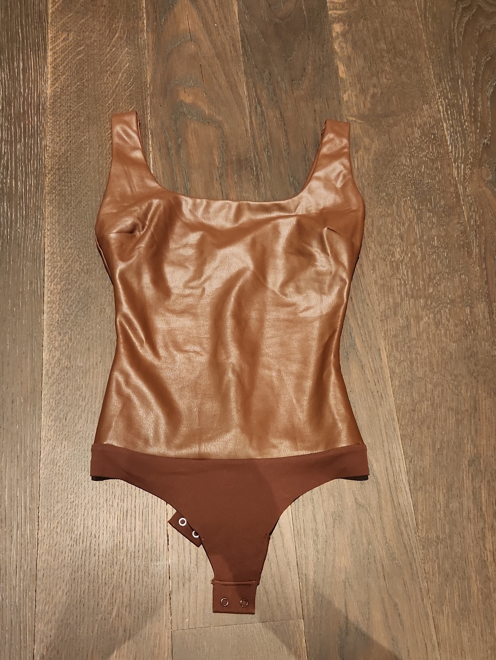 SKIMS Faux Leathee Bodysuit